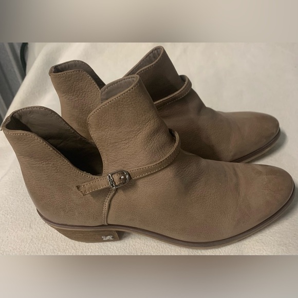 Sam Edelman Palmer G5986L8 Distressed Leather Womens Size 6 Putty Ankle Booties - Picture 5 of 11